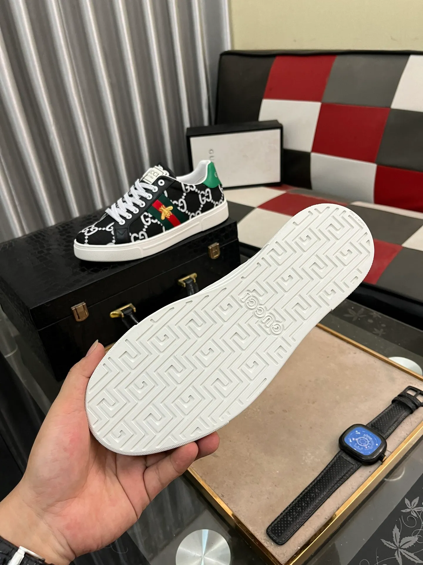 Men's men's shoes💰380⌚️⌚️" GUCCI" New official website • Same style latest • Hot style casual shoes, top brand [seduce] luxury ~ purchasing agency, top ~ quality. Products sold at the counter [Qiang] The original fabric adopts 3D printing technology ➕ Comfortable sheepskin lining, available in 38-443️⃣ colors